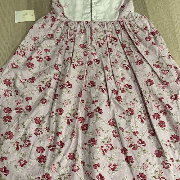 Petit Ami NWT Girls Size 4T Dress Floral White Pink - Picture 12 of 12